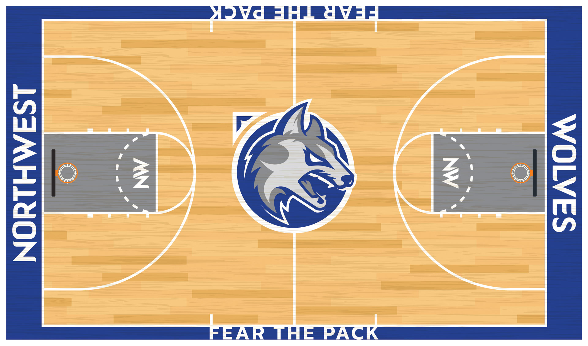 Waukee Northwest Wolves Basketball Court