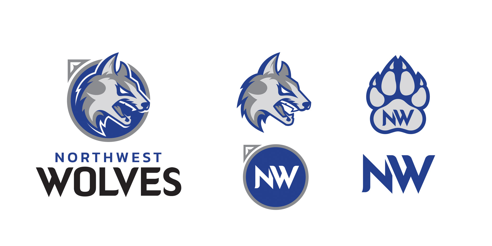 Waukee Northwest Wolves Secondary Logos